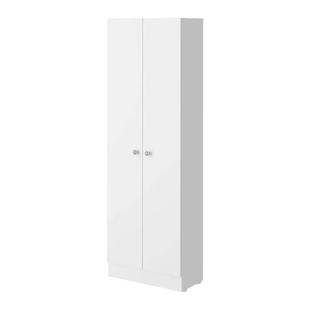 Virginia Double Door Storage Cabinet Five Shelves Beige MDF fm furniture