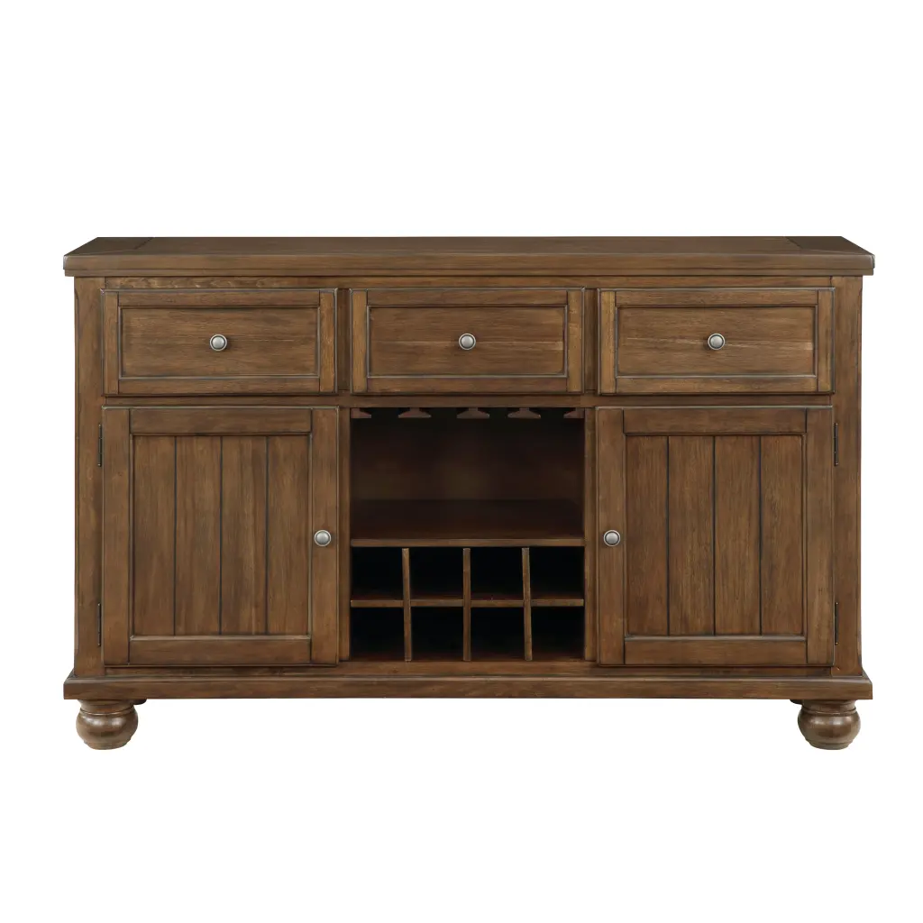 Cherry Finish Traditional Style Server Drawers Storage Cabinet 1Pc kanepe