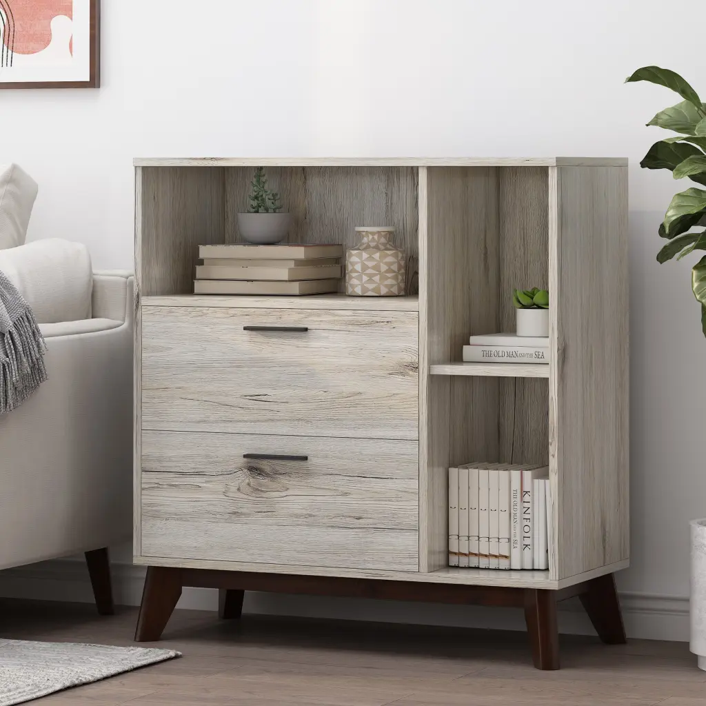 Oak Particle Board Cabinet Storage Furniture nh-bo