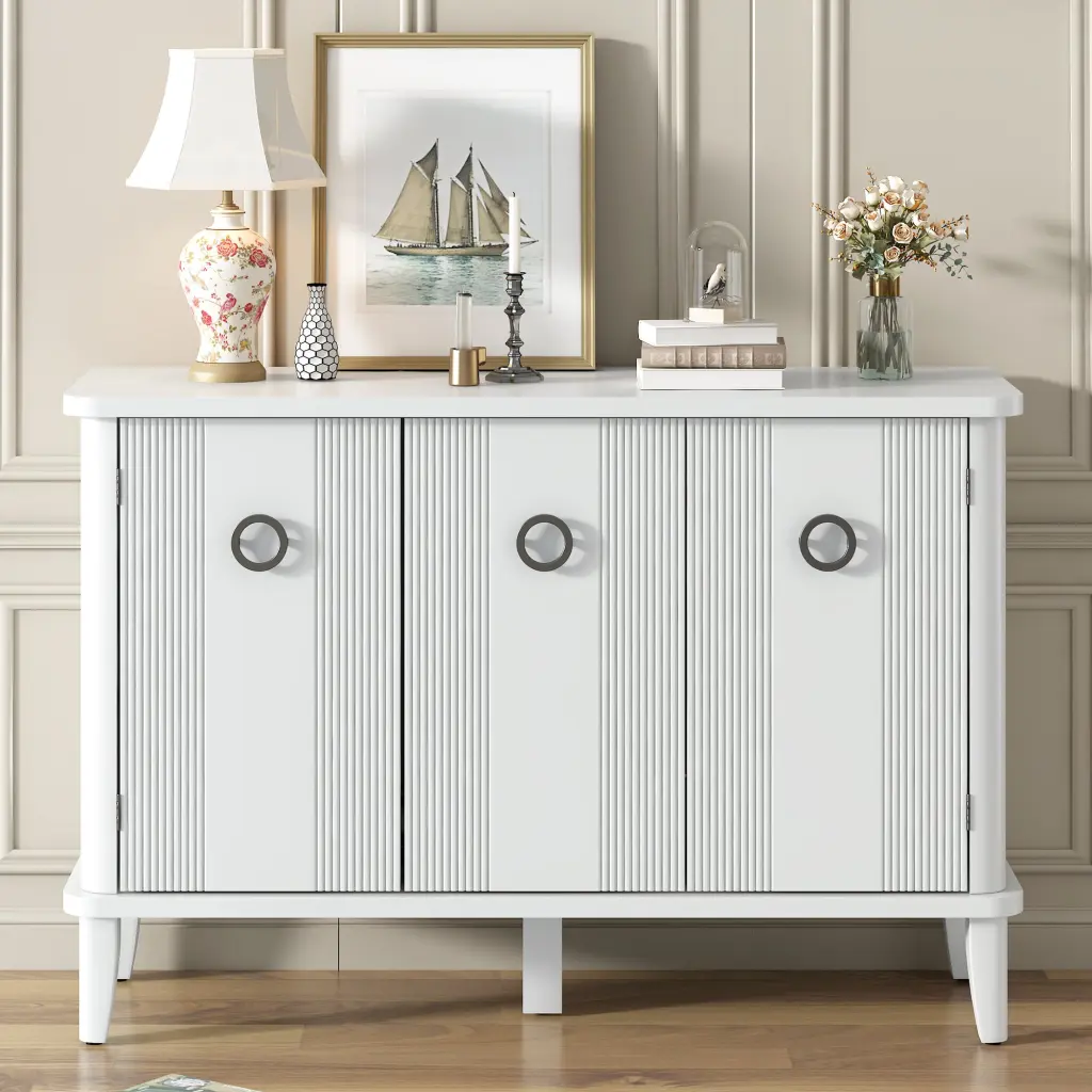 Effortless Solid Timber Veneer Fraxinus Mandschuric Cabinet u_style