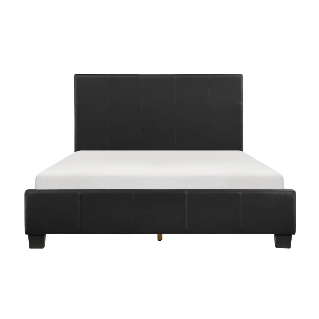 Contemporary Design 1Pc California King Bed Faux Leather kanepe