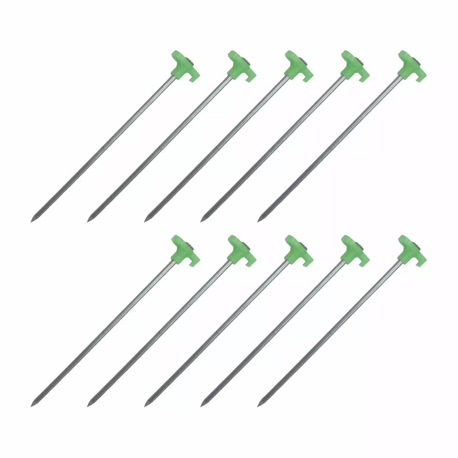 10PCS 25cm Durable Fluorescent Tent Accessories Wind Rope Fixed Steel Nails Camping One