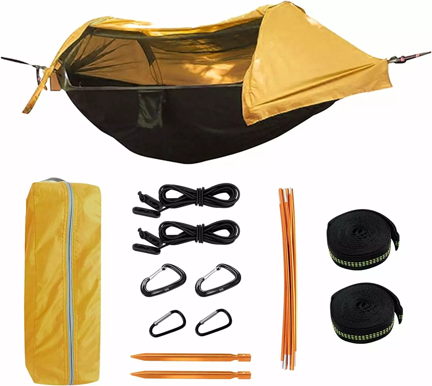 BreeRainz Camping Hammock Mosquito Net Rainfly Cover Lightweight Portable Outdoor