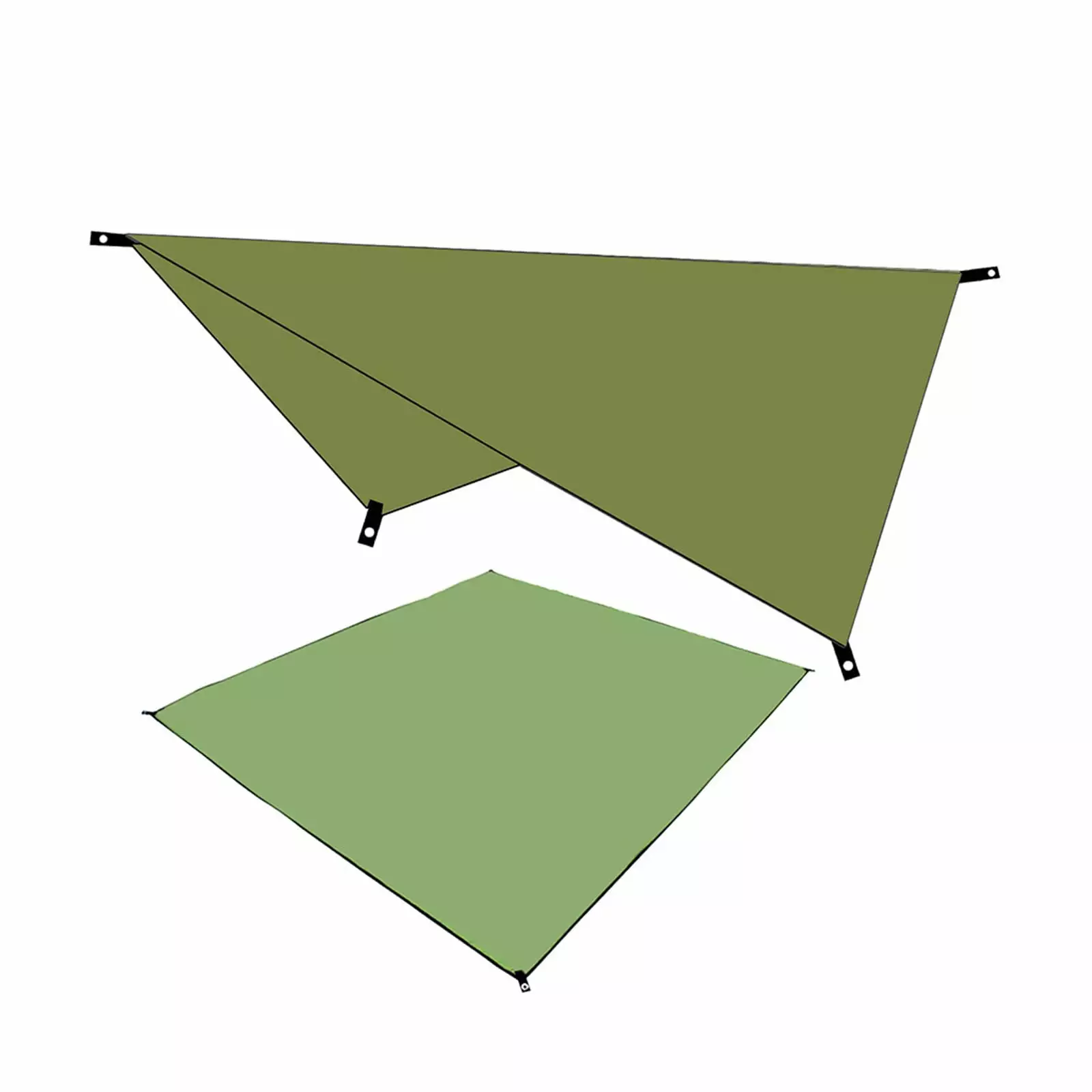 Outdoor Multifunctional Canopy Camping Mat - Sunscreen Camping and Outdoor Use