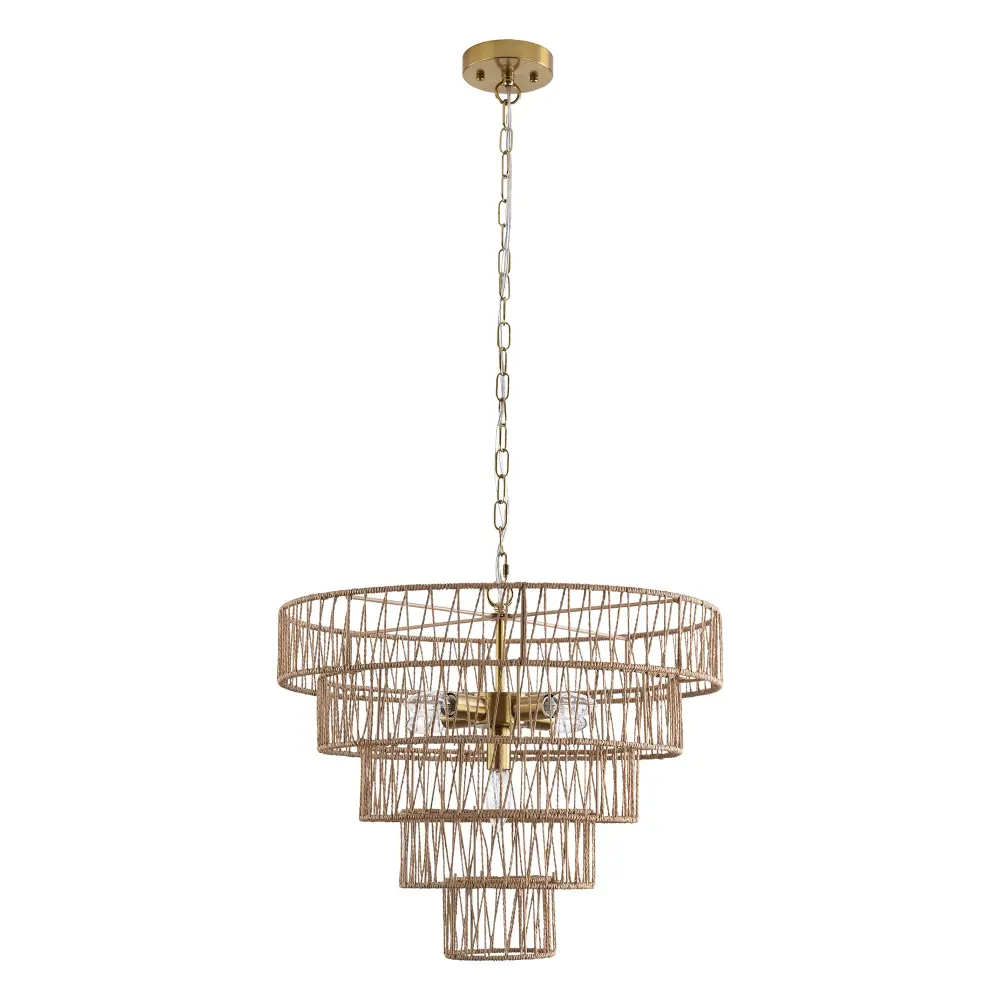 Maxax 5 - Portable Dimmable Tiered Chandelier #28005