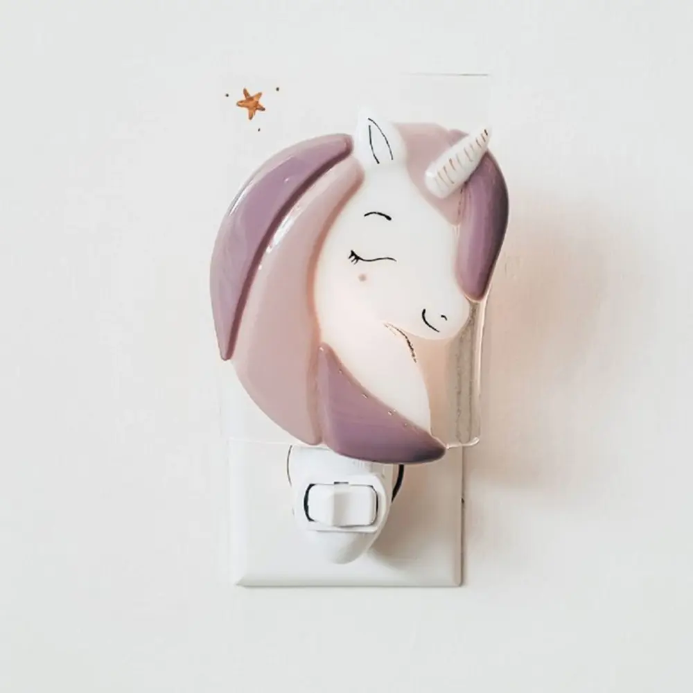 Glass Nightlight - Lilac Unicorn