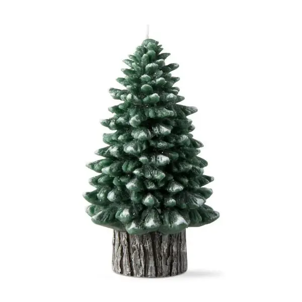 Spruce Rustic Tree Candle - hunter forest