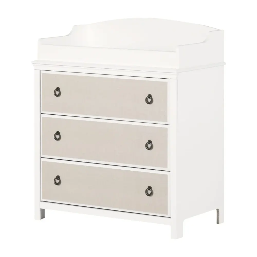 Changing Table Drawers - Cotton Candy Snow and Beige