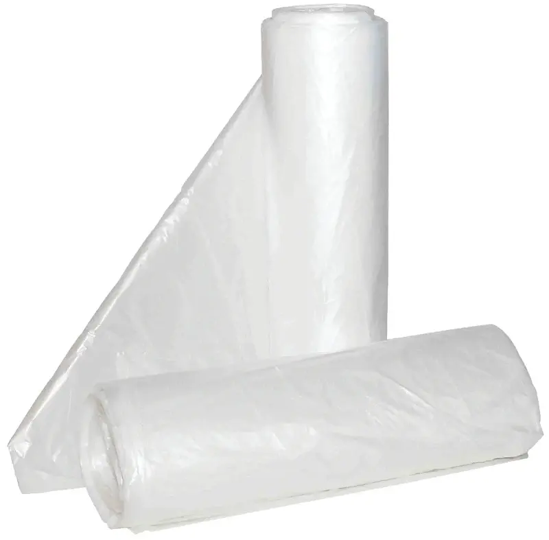 ALUF Plastics Hi-Lene Series HCR-334016C Microorganism-fighting Coreless Can Liner, 33 gal, HDPE, Clear