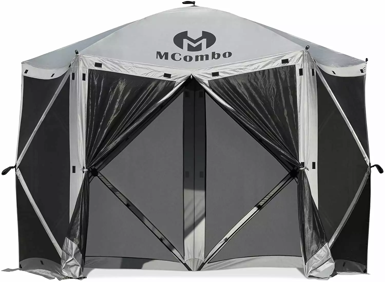 Mcombo 5-Sided Gazebo Portable Pop Up Tent Canopy Outdoor Party Shelter 4pc