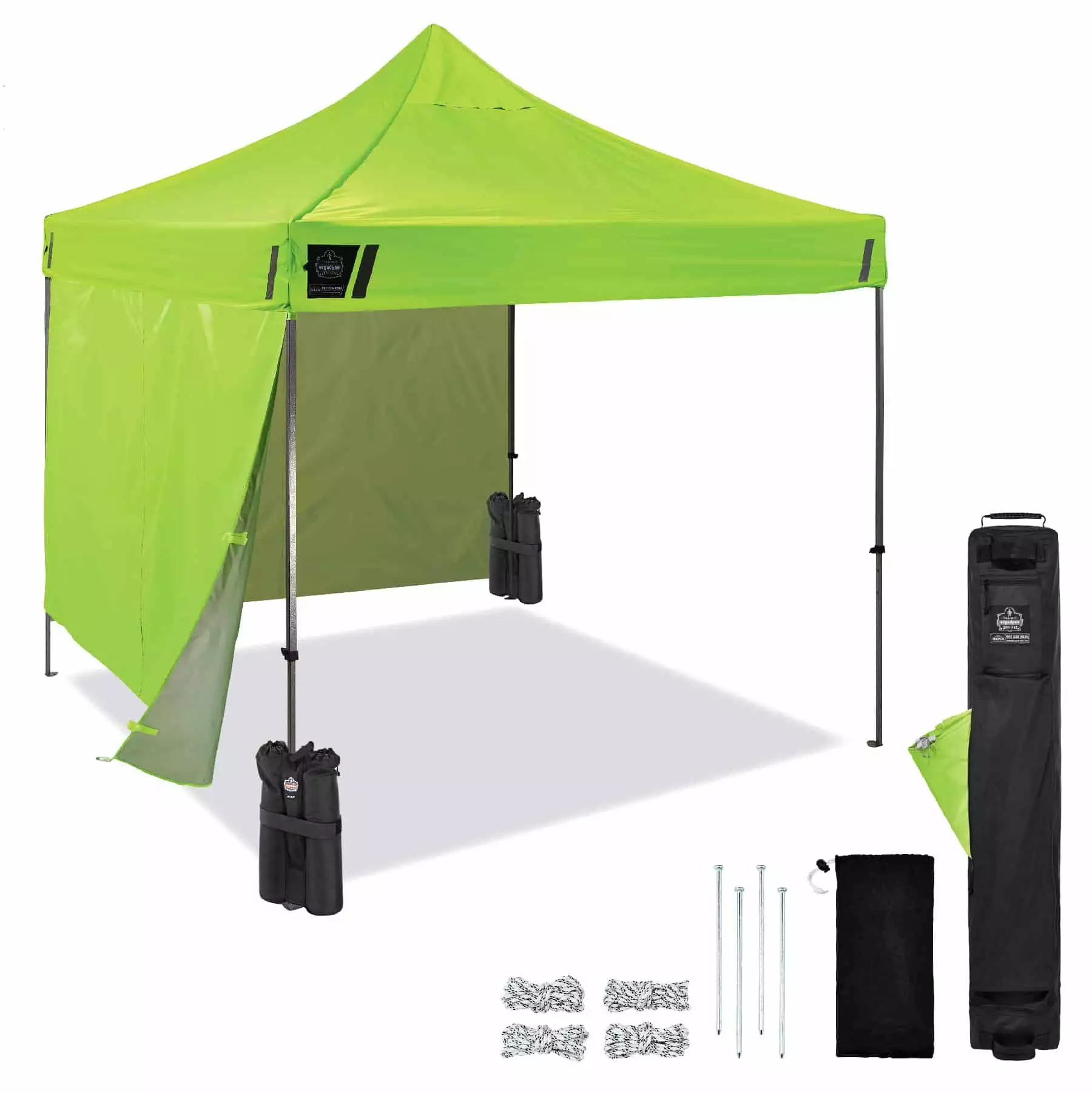 Ergodyne SHAX 6051 Heavy Duty Pop Up Tent 10ft x 10ft Lime