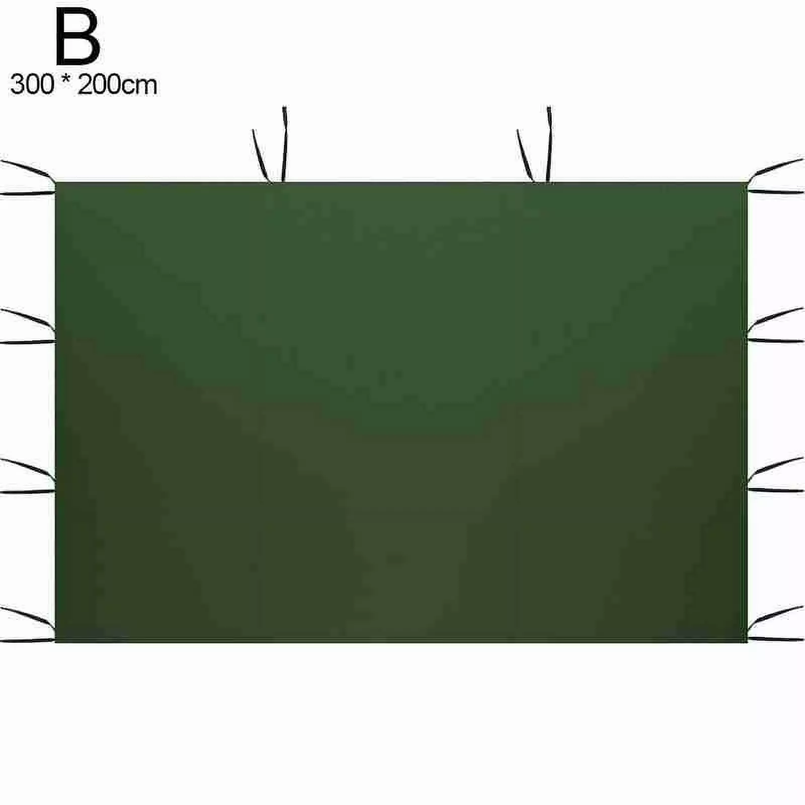 Oxford Cloth Outdoor Portable Waterproof Tent Shelter 3x2m Without Canopy Frame Garden