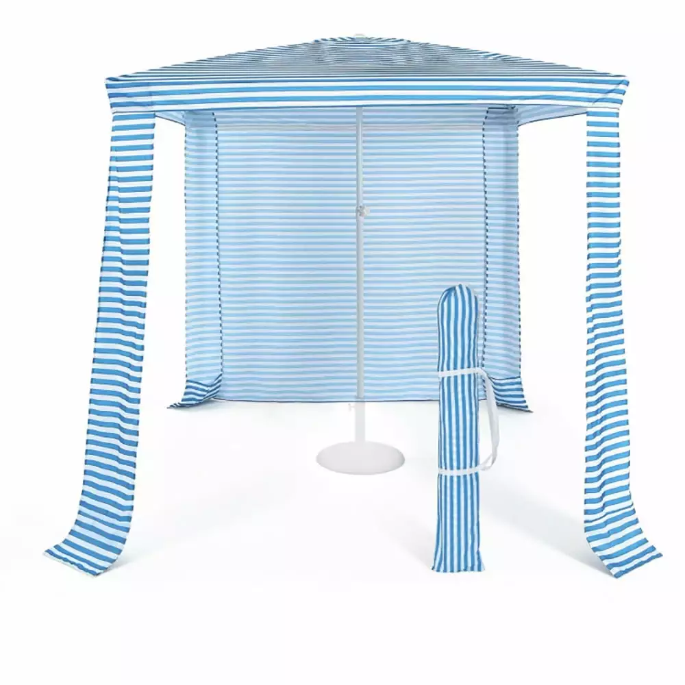 Resenkos 6.6 x 6.6 Feet Foldable Beach Canopy Carry Bag Camping Fishing and Picnics