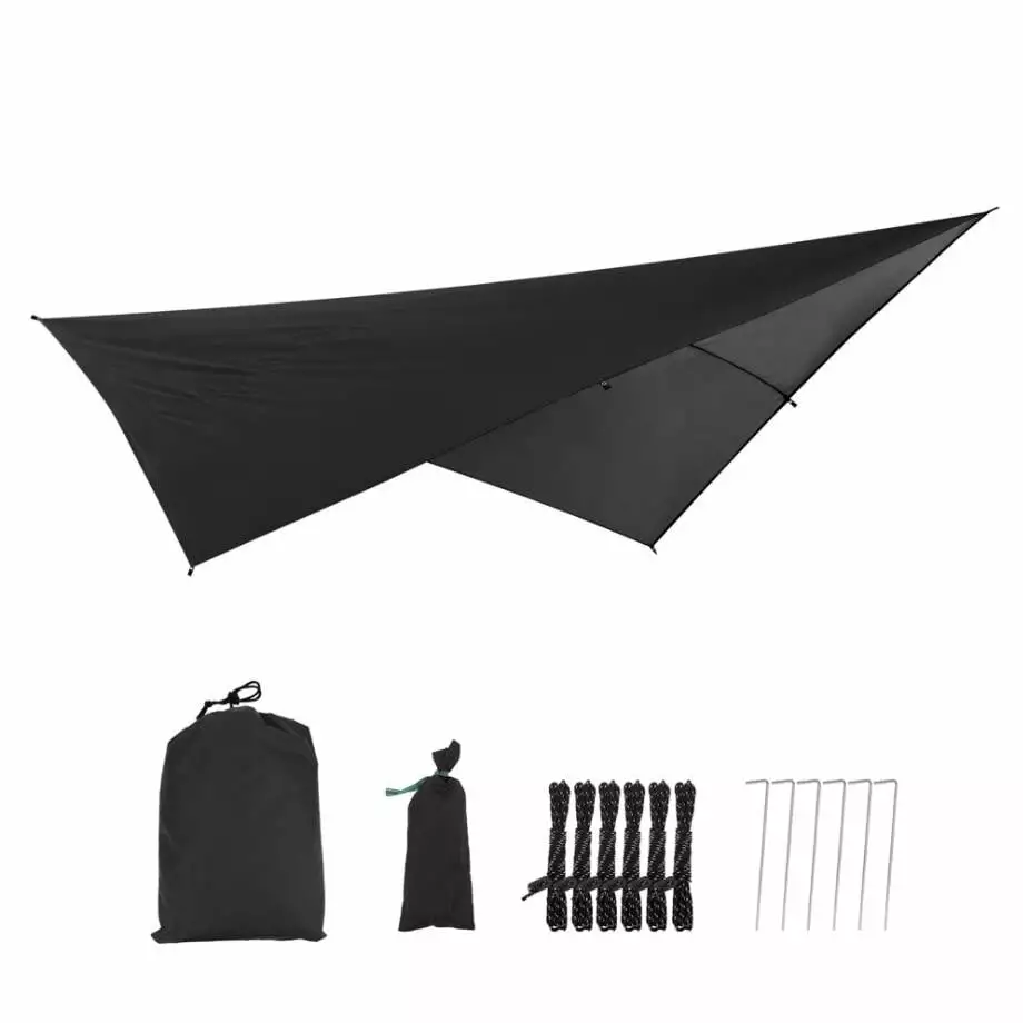 SDJMa 9.5ft x 9.5ft Portable Sunshade Set Outdoor Camping Awning UV Protection Waterproof