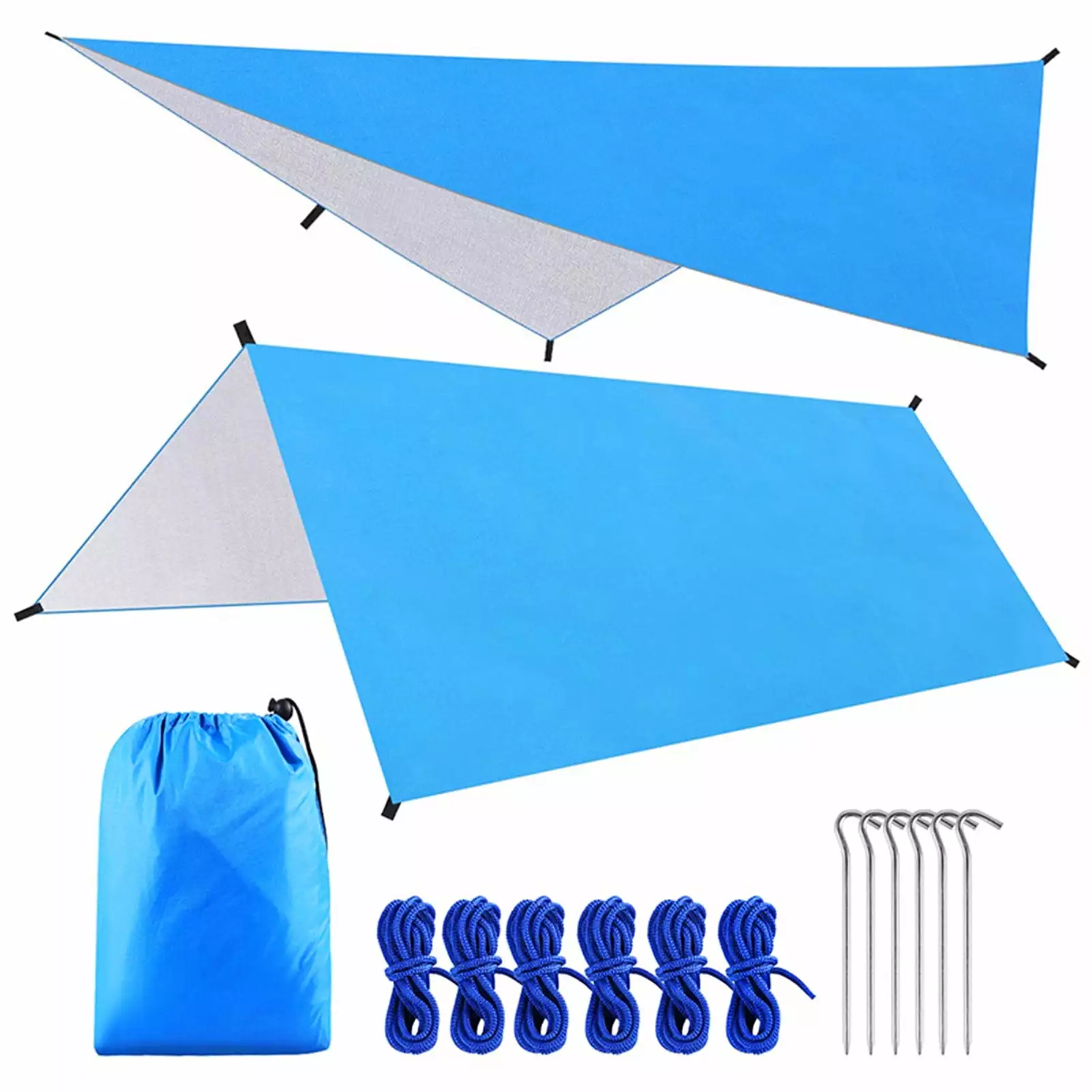 Tomshoo Durable Waterproof Tarpaulin Canopy Camping Beach Outdoor Activities One