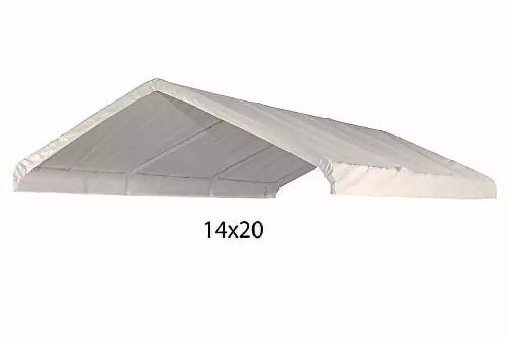 Shade Cloud Canopy Replacement Cover 14x20 White Tarp Top Roof Poles