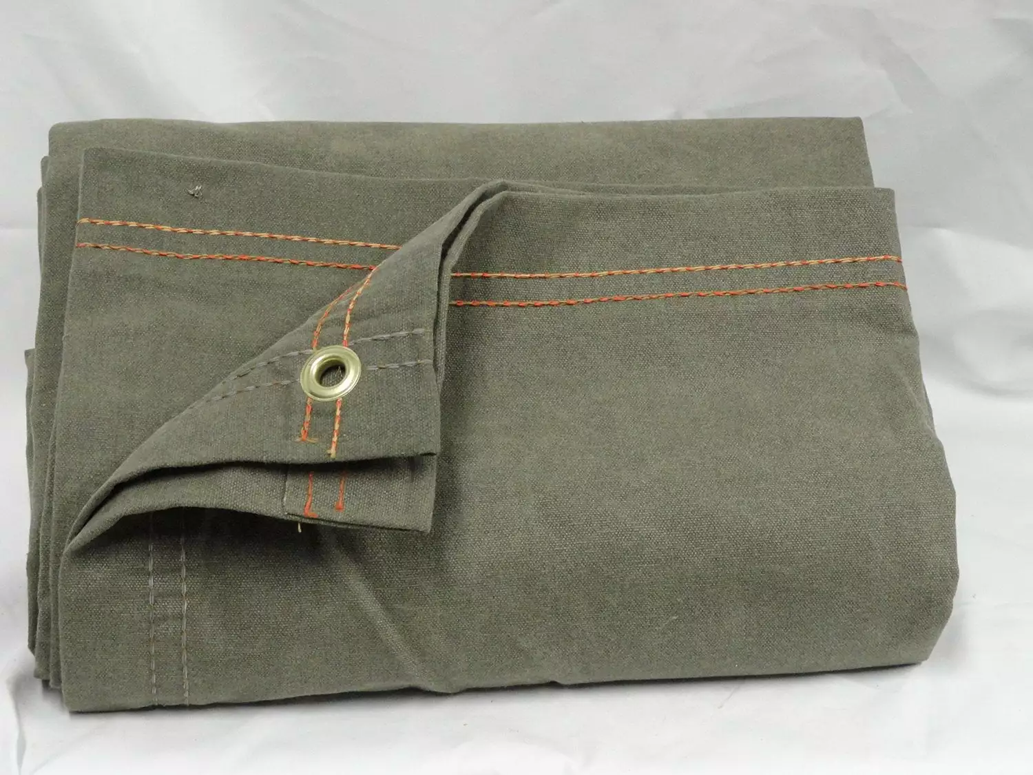 12x12 Olive Drab Canvas Tarp Heavy Duty Waterproof Outdoor Camping Cover 196