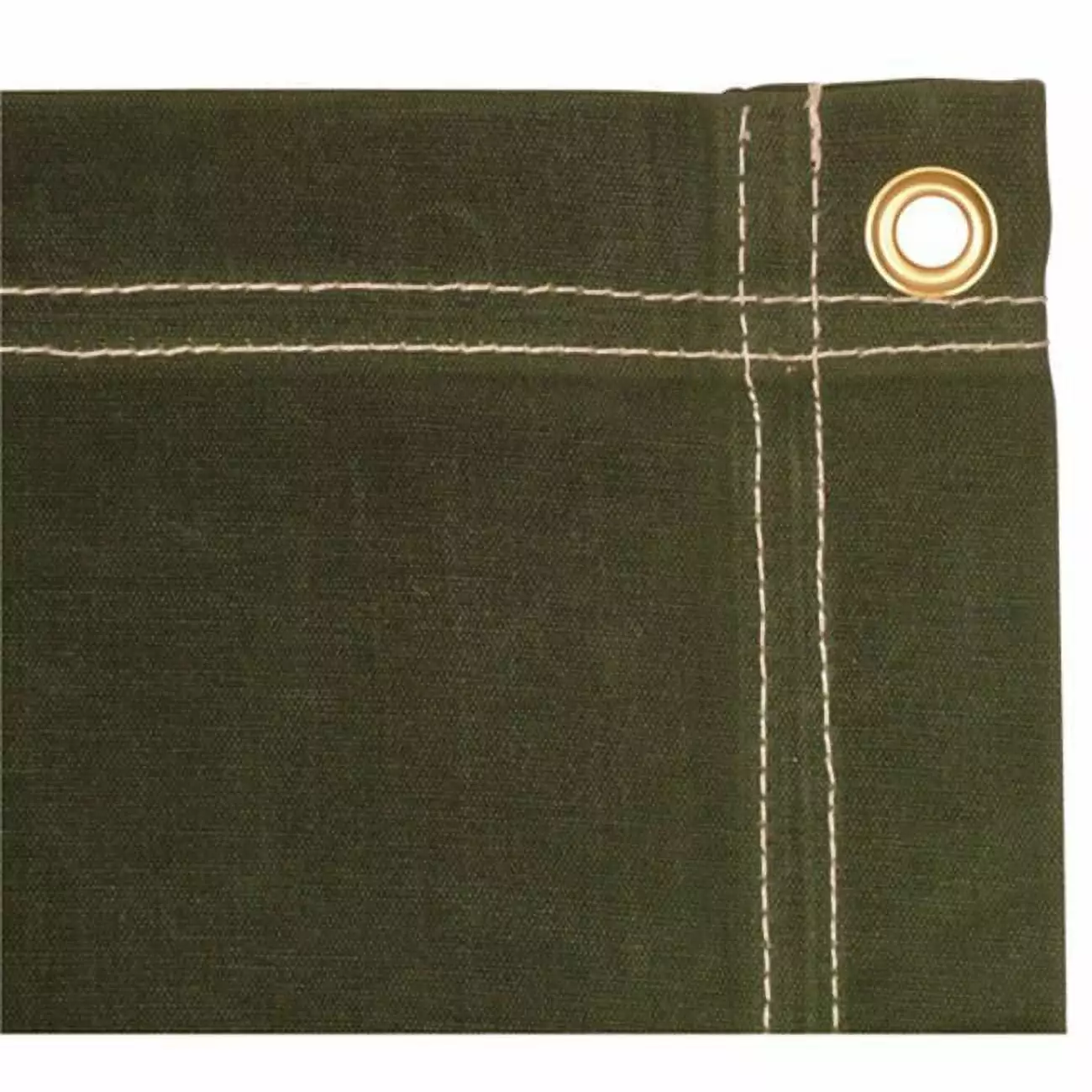 8x20 ft Olive Drab Canvas Tarp - Heavy Duty Waterproof Cover