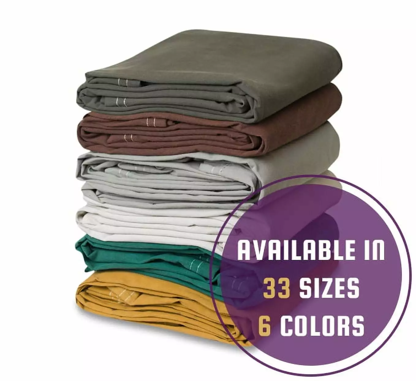 16 oz Heavy Duty Canvas Tarpaulin Waterproof Outdoor Tarp 10