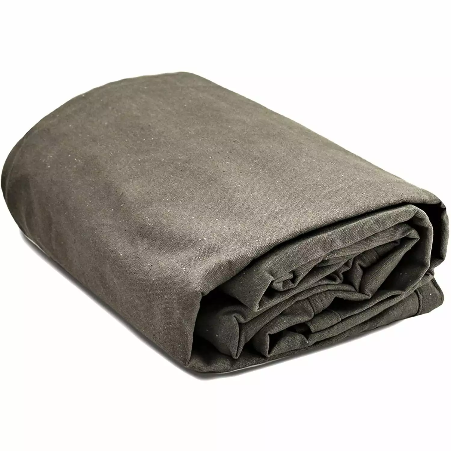 Heavy Duty Water Repellent Cotton Canvas Tarp 8x10 Rustproof Grommets Abrasion-Resistant 10