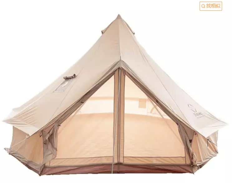 Historyli Go5H Portable Breathable Canvas Camping Tent Handbag Terrace Deck and Outdoor Activities