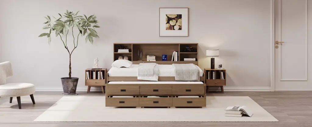 Twin Captain Daybed Storage Bookcase Headboard bed best