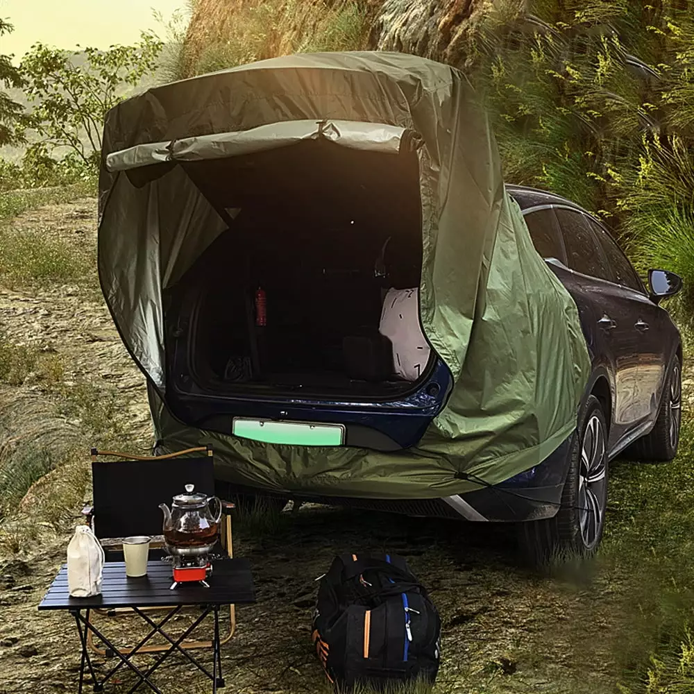 Car Rear Tent Canopy Waterproof Rainproof Car Camping Tent