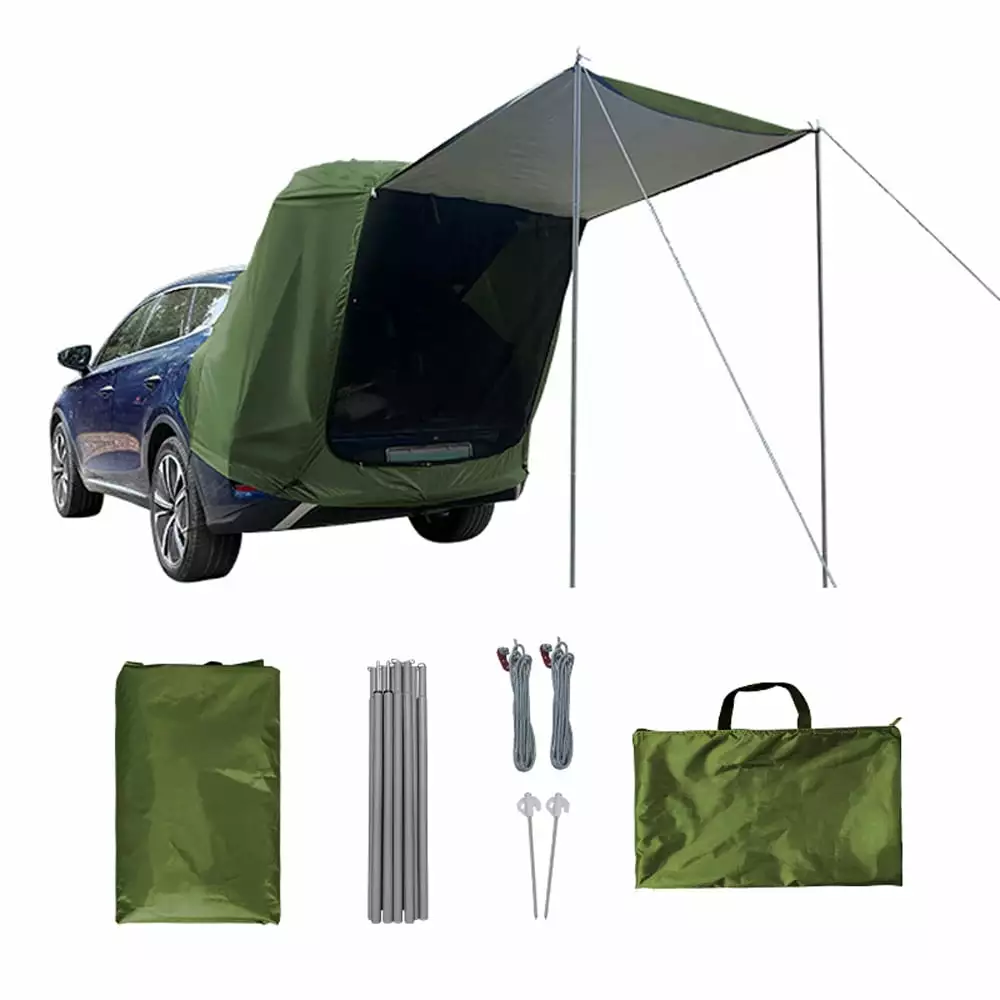 Carevas Car Rear Tent Canopy Rain-Proof Outdoor Picnic Tent Cars