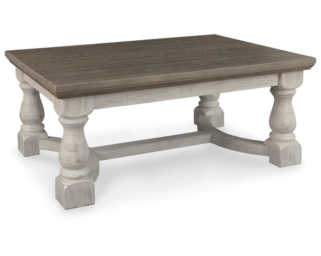 Signature Design Ashley Casual Havalance Coffee Table Gray White