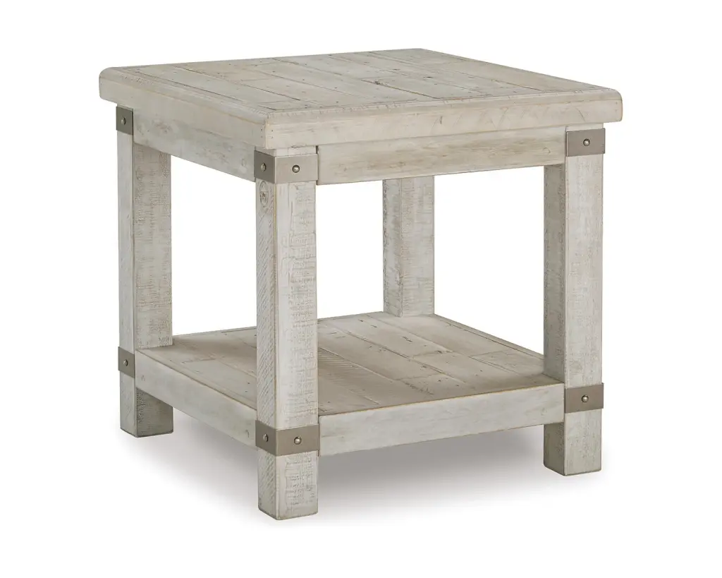 Signature Design Ashley Casual Carynhurst End Table White Wash Gray