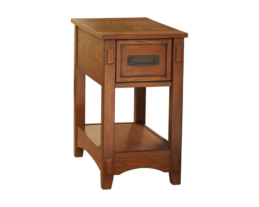 Signature Design Ashley Contemporary Breegin Chairside End Table Brown