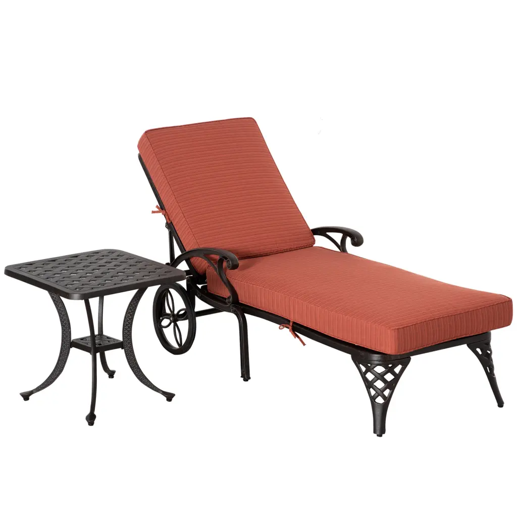 Aluminum Folding Chaise Lounge Chair 4 Position Recline aosom business