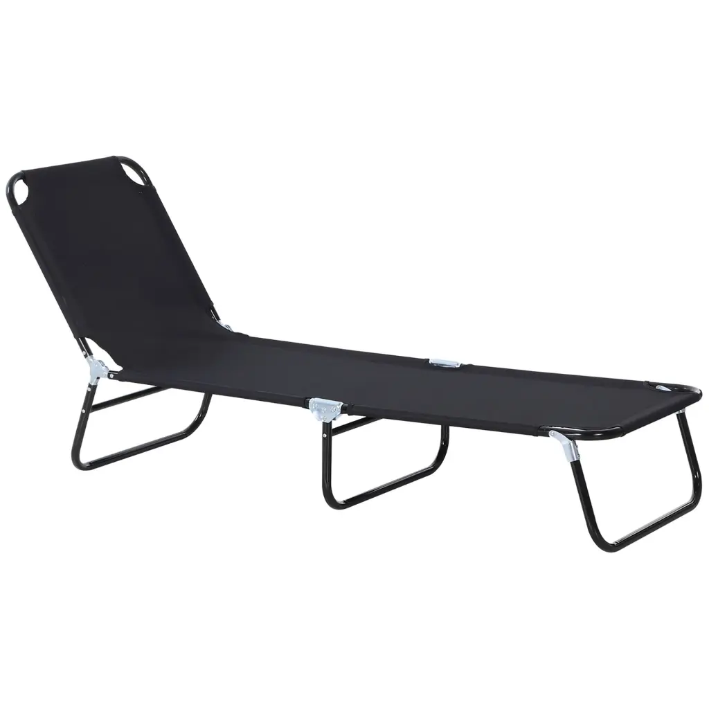 Folding Chaise Lounge Pool Chairs Outdoor Sun Tanning Reclining Chair aosom business