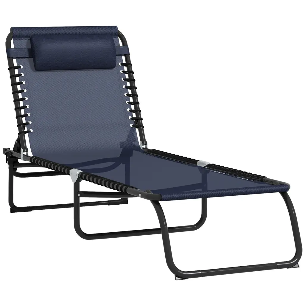 Outsunny Folding Chaise Lounge Pool Chair Patio Sun Tanning Chair aosom business