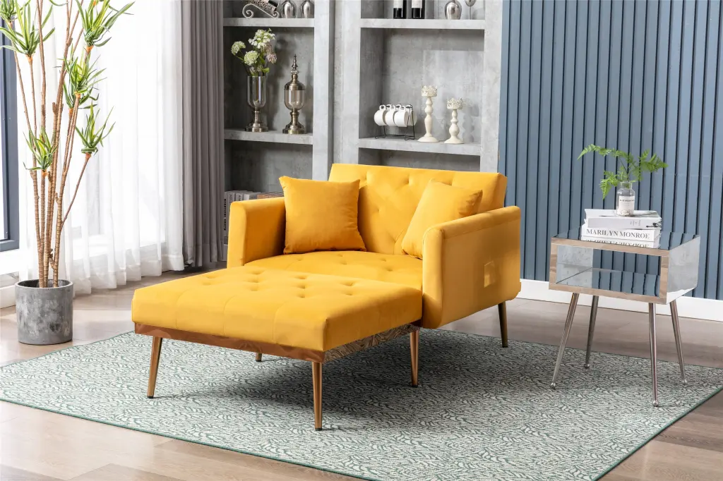 Coolmore Fashionable and Classic Style Chaise Lounge Chair Accent Chair coolmore w-395