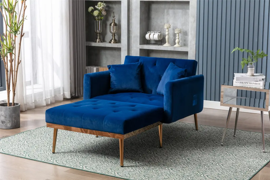 Coolmore Trendy and Timeless Chaise Lounge Chair Accent Chair coolmore w-395