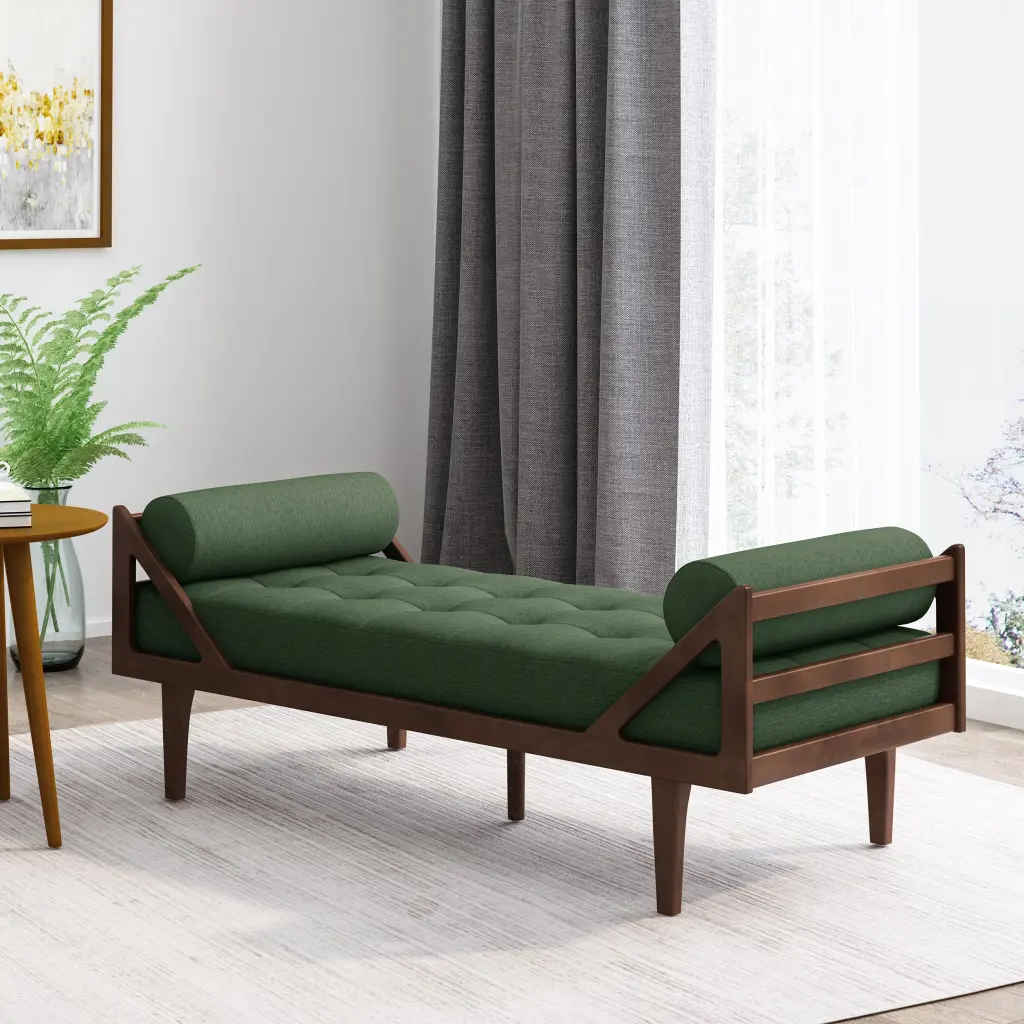 Chaise Lounge Blackish Green Modern Lounge Chair nh-purenest