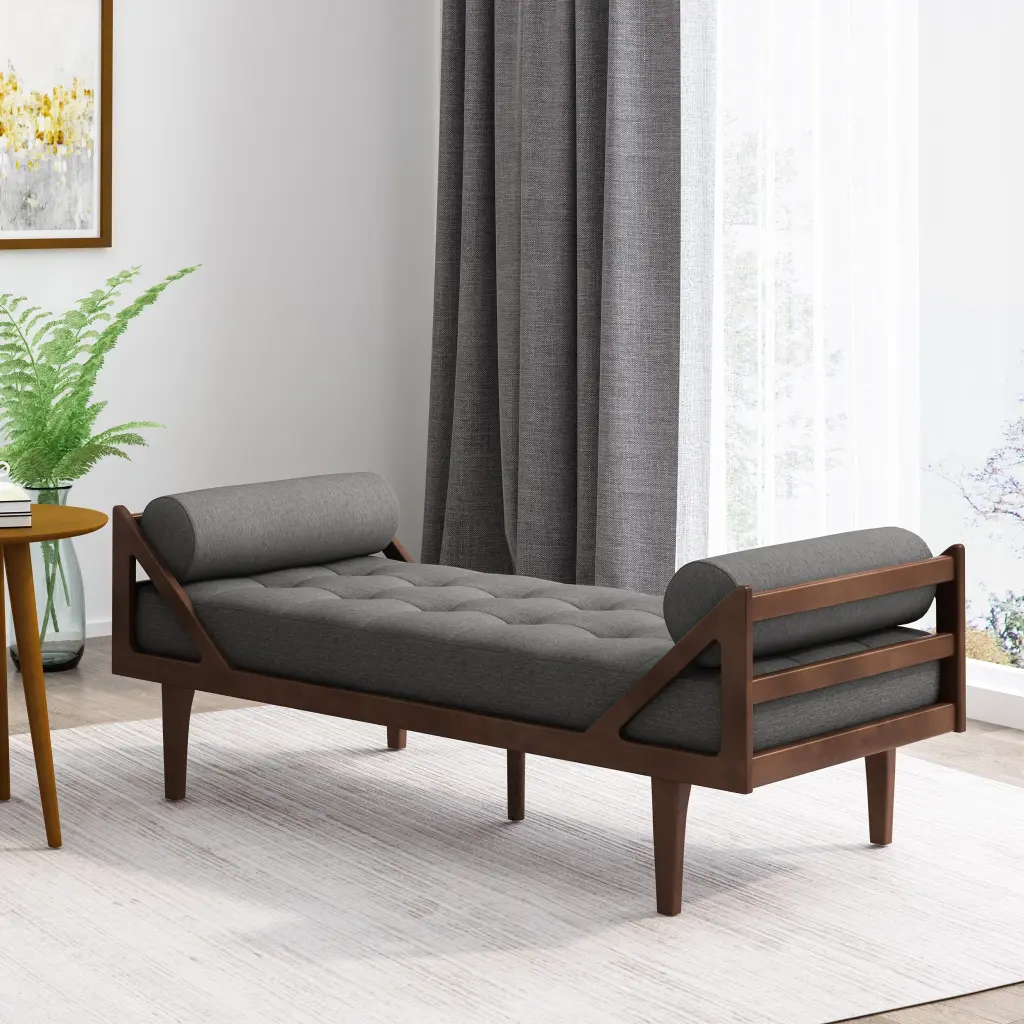Chaise Lounge Charcoal Material nh-purenest