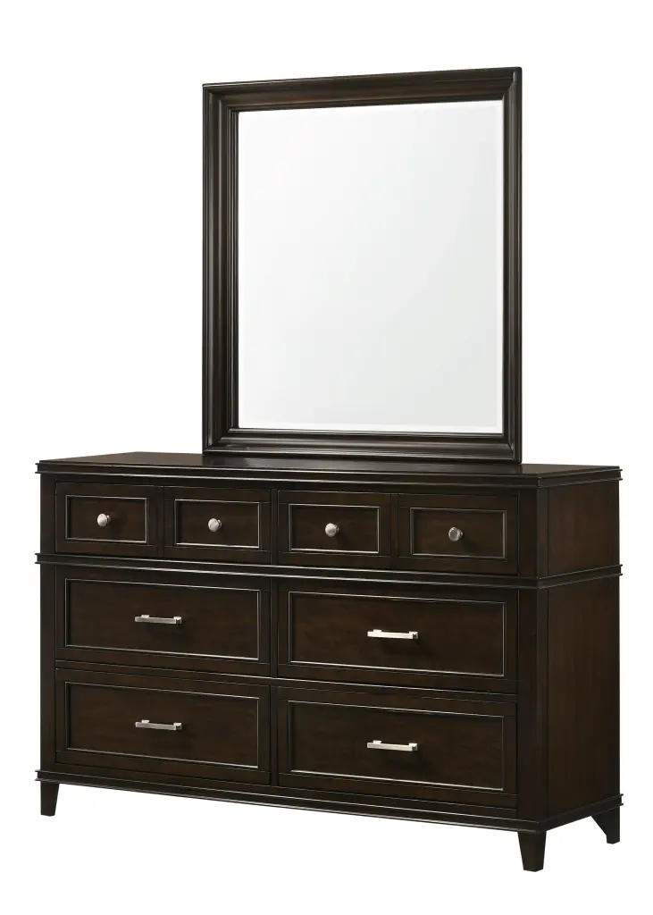 Merlot 6 Drawer Dresser Mahogany Solid Timber Mdf Bedroom Storage ihomefurnishings