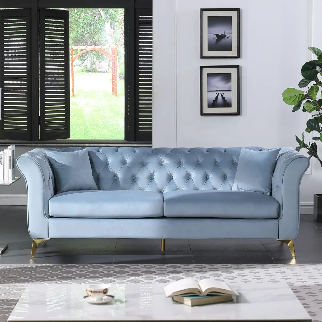 Chesterfield Sofa Teal High Standard Stanford Sofa Design homarni furnishings inc.---w1099