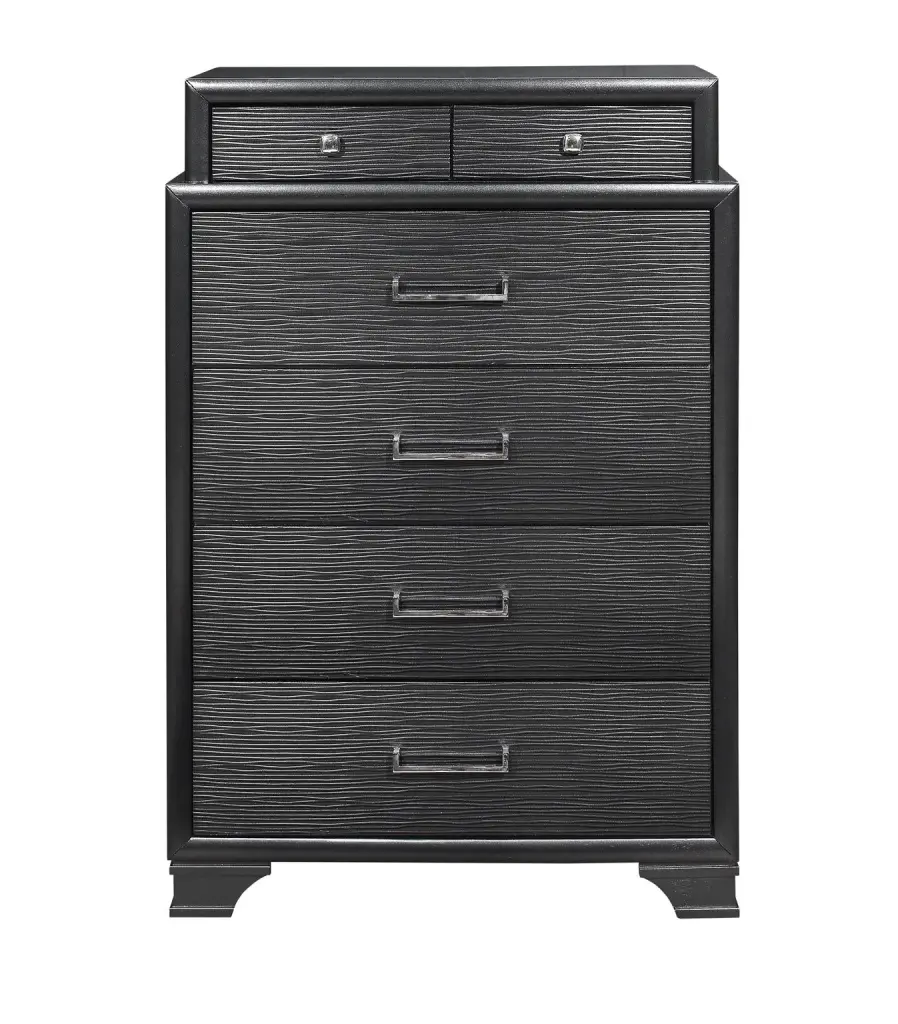 Civic Grey Chest Solid Timber MDF Storage Furniture Bedroom or Living Room luxe modern furniture