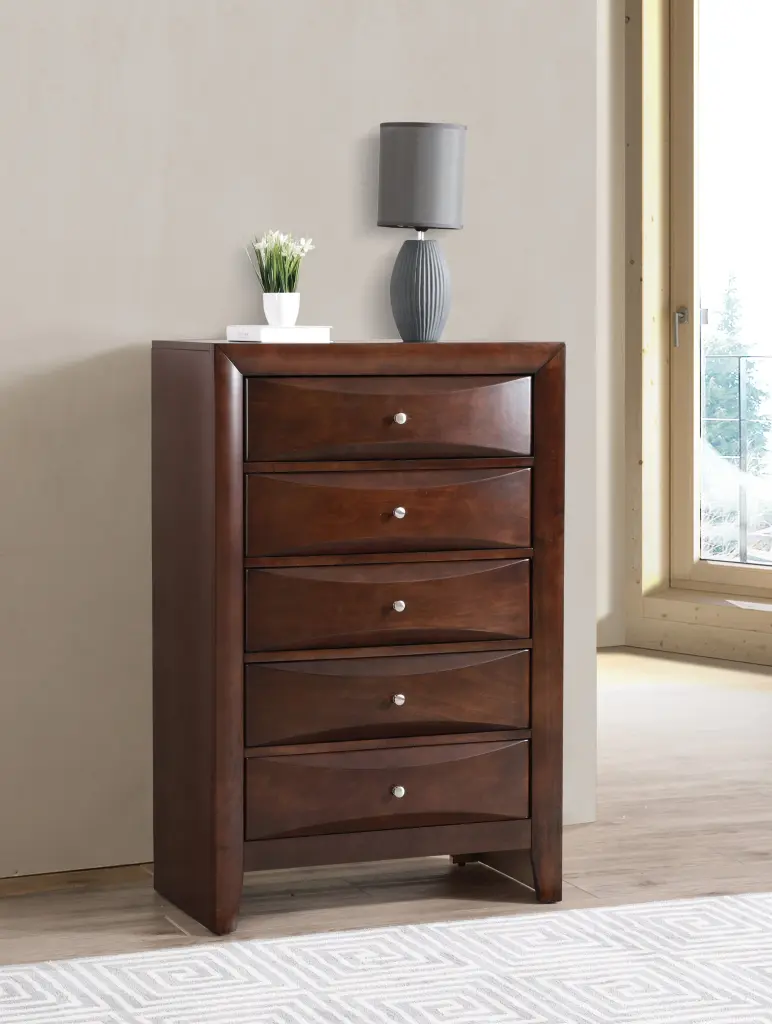 Marilla G1525 CH Chest Cappuccino Beige Particle Board glory furniture