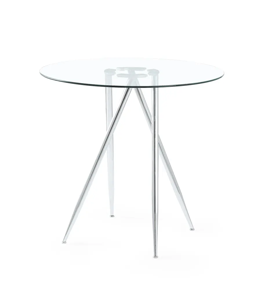 Vice Bar Table Chrome Finish Modern Bar Table Home Or Office luxe modern furniture