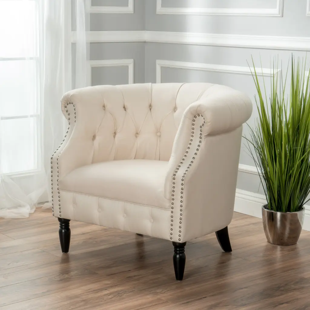 Akira Club Chair Beige Material nh-ihave