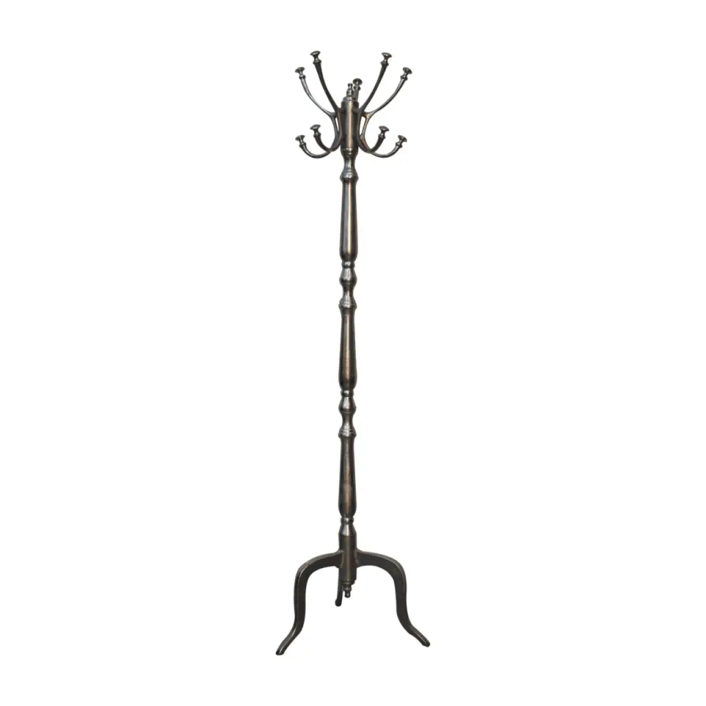 Solid Timber Shiny Metal Coat Stand Modern Dining Room Alloy Metal Copper artisan furniture