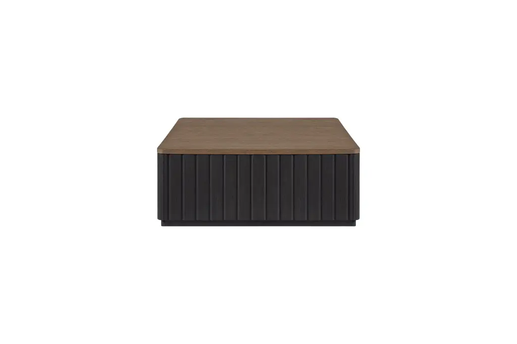 Channel Cocktail Table Casters Black Solid Timber Mdf ihomefurnishings
