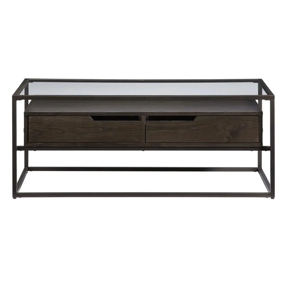 Progressive Furniture Presidio Cocktail Table Contemporary Umber Brown