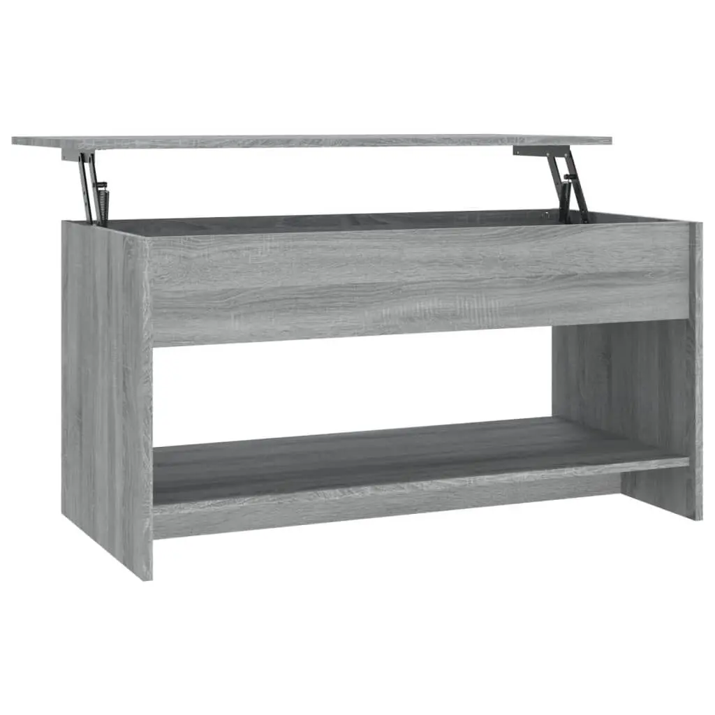 Gray Sonoma Coffee Table 40.2 x 19.7 x 20.7 Inches Engineered Wood