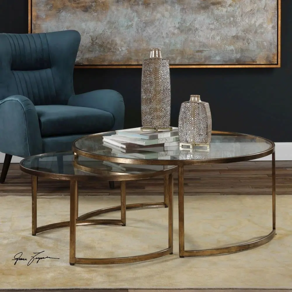 42 Inch Coffee Table Set 2 Bailey Street Home Modern Living Room Tables