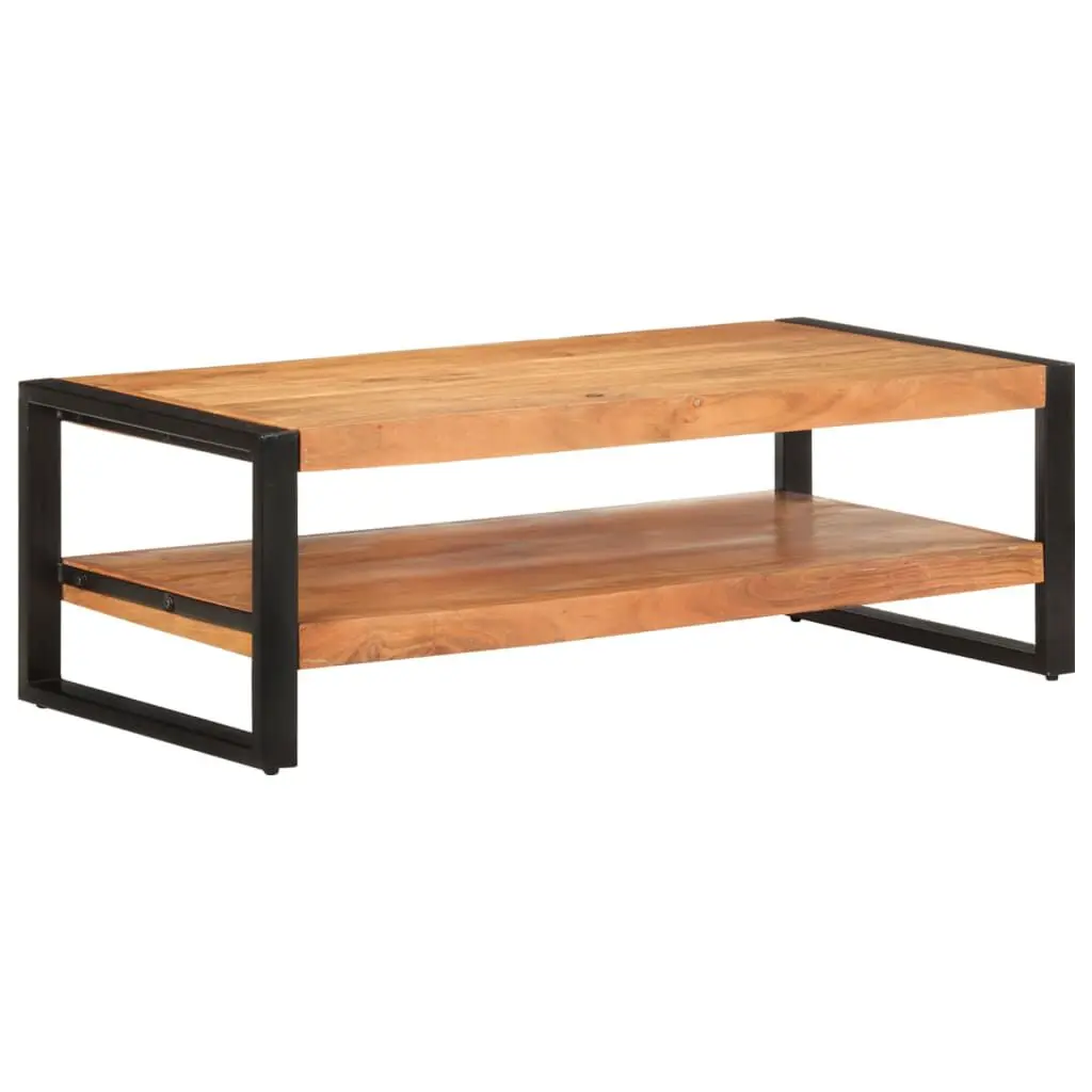 47.2x23.6x15.7 Inch Solid Acacia Wood Coffee Table Rustic Living Room Table